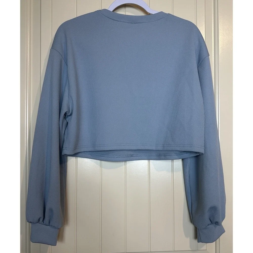 SHEIN blue cropped